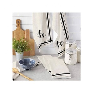 Juego de Toallas de Cocina al por Mayor, Tejido Waffle, 4 Piezas de 40x40cm, Estilo Japonés, Bordado, Marca Privada OEM, Exportación - Product Image 1