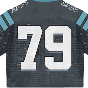 Camiseta de algodón 100% de gran tamaño personalizada al por mayor, camiseta de malla de fútbol holgada para hombre, Camiseta deportiva de moda con estampado Digital - Product Image 5