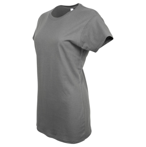 Gran oferta, camiseta de diferentes colores para mujer, camiseta ligera de algodón y poliéster para mujer, camiseta informal baja para mujer hecha - Product Image 5