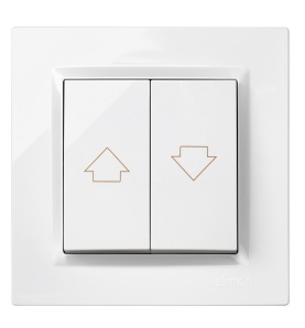 Pulsante a scatto bianco per serranda S10 (Simon F1090333030) - Product Image 2