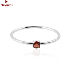 Fabricant de gros classique 925 bague en argent sterling grenat avec pierres précieuses pour les fêtes - Product Image 3