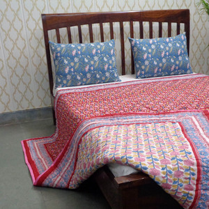 Newest Trending Indian Traditional Hand Block Printed 100% Cotton Voile Dohar Queen Size <b>Blankets</b> Soft Soft for Wholesale - Product Image 4