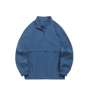 Anorak à fermeture éclair imprimé personnalisé pour hommes vestes d'extérieur légères coupe-vent veste imperméable pour hommes vente en gros - Product Image 1