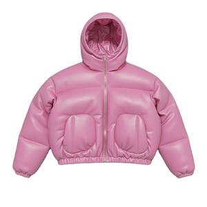 เสื้อโค้ทกันลมมีฮู้ดสำหรับฤดูหนาว ขายดี ผ้ามันเงา แจ็คเก็ตพัฟเฟอร์หนาสำหรับกิจกรรมกลางแจ้ง เสื้อแจ็คเก็ตขนเป็ดสำหรับผู้ชาย - Product Image 5