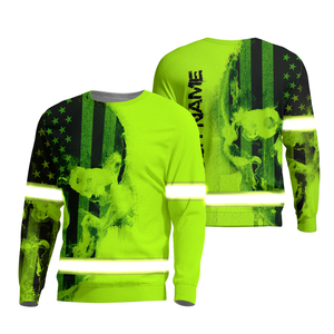 Custom <b>Light</b> Weight Breathable High Quality Safety <b>Work</b> Custom Logo Sublimation Safety Shirt for Men - Product Image 1