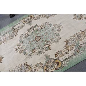 พรมตุรกีวินเทจสีเขียวคลาสสิกพรมปูพื้นสี่เหลี่ยมผืนผ้าทำด้วยมือ5.4 x 9.2ft สำหรับวัยรุ่นลวดลายนามธรรมสำหรับห้องโถงใหม่ - Product Image 5