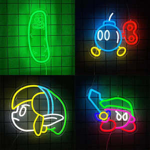 Letrero de Neón Personalizado Mario Bomb, Tira de LED de Neón de 220V, Cuerpo de Vidrio, Fuente de Luz Roja USB, para Decoración, IP65, Forma de Corazón - Product Image 3