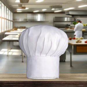 Sombrero de chef de alta calidad en color blanco - Product Image 1