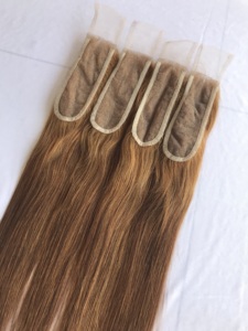 2X6 #2สีปิดตรงหนังกำพร้ากัมพูชาชิดเรมี่บริสุทธิ์มนุษย์ขายส่งอินเดียวัดผมมนุษย์ Remy ดิบชาวเปรู - Product Image 4