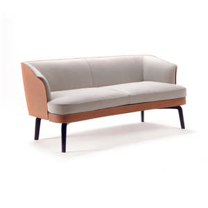 Nivola Living Room Furniture Wood Upholstered Three-Seat One-Seat Square <b>Sofa</b> <b>for</b> Home Apartment Hotel <b>Sponge</b> Filling Material - Product Image 1