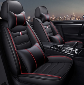 Sarung Jok Mobil Kulit Universal untuk Mobil 5 Kursi, Set Lengkap Pelindung Interior Mobil - Product Image 2