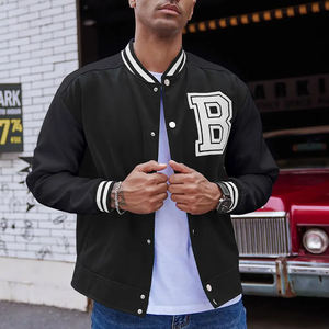 Chaqueta Universitaria para Hombre, Estilo Bomber, para Escuela, Universidad, Equipo Deportivo, Ropa Informal para el Día a Día - Product Image 2