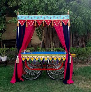 Decoración Mehndi Moderna y Duradera para Exteriores, Stand para Bodas Rehdi con Madera Tratada y Metal, Tamaño Personalizado para Eventos con Temática Árabe - Product Image 6