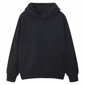 เสื้อฮู้ดทรงหลวมสำหรับผู้ชายผ้าฝ้าย70% 30% โพลีเอสเตอร์เสื้อมีฮู้ดลายว่างเปล่าสำหรับทุกเพศ - Product Image 3