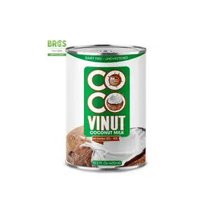 13.5 Fl.oz Vinut กะทิสำหรับการปรุงอาหาร (ปริมาณไขมัน12%-14%) บริการ OEM เวียดนามซัพพลายเออร์และผู้ผลิต