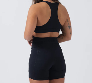 Tops cortos de gimnasio personalizados de alta calidad para mujer, camisetas de entrenamiento activo de manga larga, cintura elástica, estilo informal transpirable para primavera - Product Image 6