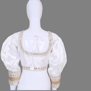 Blusas de diseñador étnico tradicional Cómodo estilo listo para usar Bordado elegante Mangas sin mangas Tejido-Combinado A54 - Product Image 1