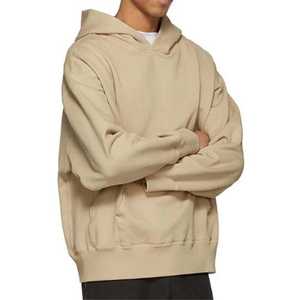 Sweat à capuche épais et lourd pour homme, coupe oversize, épaules tombantes, en molleton bouclette 380 360 320 g/m², personnalisable avec logo - Product Image 3