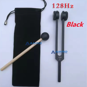 Juego de diapasones médicos 256Hz y 1024Hz-Estándar internacional con alimentación de martillo, aluminio y tela - Product Image 2