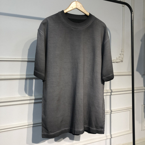 Logo personnalisé 100% coton T-Shirt pour hommes, couleur unie, décontracté, surdimensionné, style délavé à l'acide, coupe ample, vêtements de rue chauds pour l'été - Product Image 3