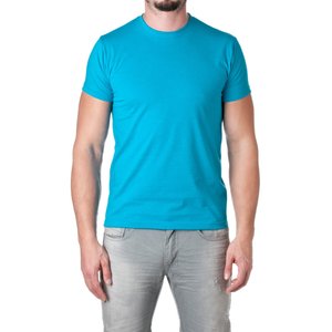 เสื้อยืดคอตตอน100% สำหรับผู้ชายเสื้อยืดเข้ารูปคอกลมแบบแฟชั่น - Product Image 1