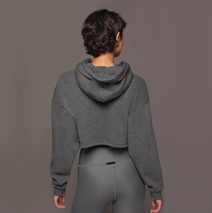 <b>Top</b> Trending Custom Women's Zip-Up Fleece Crop <b>Top</b> Hoodie High Quality Waterproof Quick Dry Breathable Custom - Product Image 4