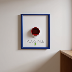 Cadre en plastique bleu brillant de style PLA BASIC 18x24cm pour les modèles Bubola & Naibo PLA01 BL 06 - Product Image 3