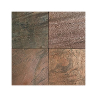 Tuiles en ardoise de cuivre naturel de qualité supérieure, tuiles en pierre pour revêtement de sol, revêtement mural et aménagement paysager extérieur