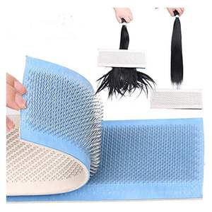 Custom Hair Extension <b>Tools</b> 2 Pieces Hair Holder Drawing Mat Extensions Drawing Card Hair Styling mats in custom colors - Product Image 3