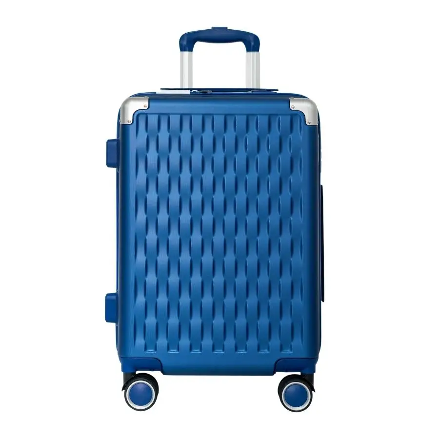 Preço de fábrica Hard shell ABS STARTUP Trolley Bagagem Com 4 Rolamento Spinner rodas Mala De Viagem Do Vietnã Fabricação