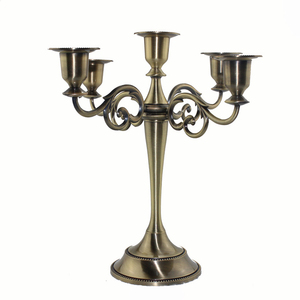 Nickel Aluminum 5-Arm Handmade <b>Candelabra</b> for Weddings and Christmas - Product Image 3