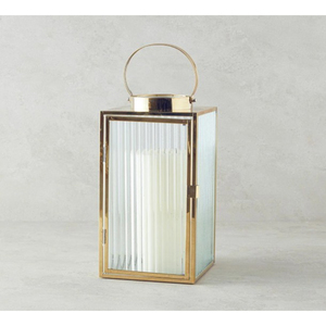 Farol de Vela Hexagonal Moderno de Metal y Vidrio, Elegante Acabado de Acero Inoxidable Pulido, Decoración para el Hogar, Accesorio Decorativo para Mesa - Product Image 4