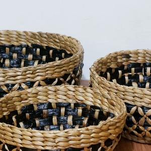 Cuencos de jacinto de agua hechos a mano comida natural presentación decoración ecológica productos vietnamitas al por mayor - Product Image 2