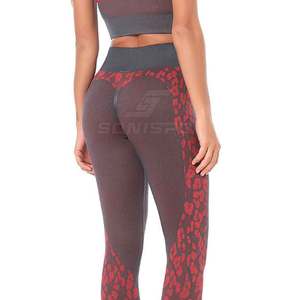 Ensemble de yoga 2 pièces pour femme : Crop top dos nageur et legging taille mi-haute, couleur unie, respirant, en Spandex et Polyester, extensible dans les quatre sens - Product Image 5