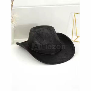Chapeaux de cowboy de haute qualité Bon fabricant avec marque privée Chapeau en cuir de vente chaude Votre propre style Prix - Product Image 5