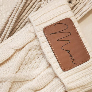 Parches de Cuero Rectangulares con Logotipo Personalizado Bordado y Termoadhesivo para Zapatos, Bolsos y Textiles para el Hogar - Product Image 5