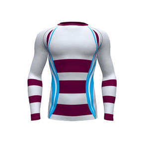 Camisa de compresión sublimada personalizada con manga completa Rashguard con logotipo personalizado al por mayor - Product Image 5