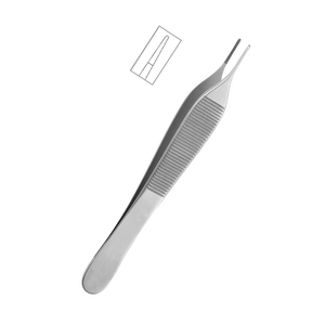 Pince chirurgicale Adson Brown en acier inoxydable pince à dents brunes Adson outils dentaires médicaux pince à tissus Adson 7x7 dents CE - Product Image 3