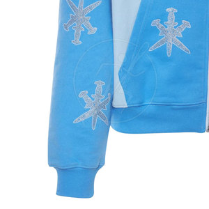 Concevez Votre Propre Haute Qualité Hiver Hommes Strass hoodies Hommes Nouveau Style En Vrac Quantité Zipper Hommes Strass hoodies - Product Image 5