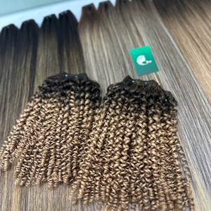 Venta al por mayor de cabello virgen con cutícula alineada, proveedor de cabello brasileño liso de hueso, grado 9A, Rubio, negro, gris, paquete de tejido de trama de Color - Product Image 4