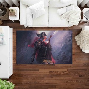 Tapis d'appoint moderne abstrait antidérapant, tapis imprimé avec des personnages de films, tapis à poils doux - Product Image 1