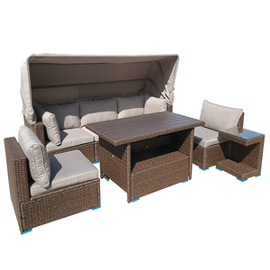 Juego de sofás de ratán para interiores/exteriores de diseño moderno, muebles para sala de estar/Villa/Hotel al mejor precio hechos a mano en Vietnam - Product Image 5