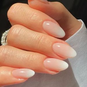 <span class=keywords><strong>Uñas</strong></span> Postizas Cortas Almendradas Ombre de Gel Suave, 32 Piezas, 16 Tamaños, Kit de Manicura Reutilizable, Venta al Por Mayor - Product Image 1