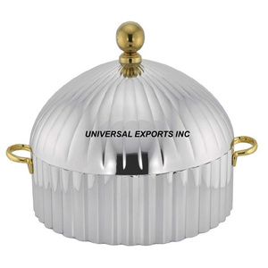 Casserole en bois fini, de qualité supérieure, faite à la main, design élégant, nouveau chauffe-plat en métal. - Product Image 6