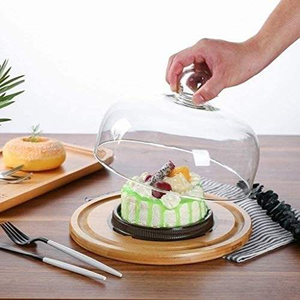 Soporte para Pastel de Madera con Cúpula de Vidrio, Forma Redonda, Apto para Lavavajillas, Hecho a Mano, Exportador al por Mayor, Nuevo Diseño, Artesanía Saniya - Product Image 2