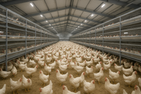 Edificio Prefabricado de Acero para Aves de Corral, para Granjas de Pollos de Engorde, con Sistema de Ventilación y Diseño Personalizado