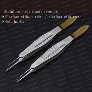 Pince à épiler microscopique ophtalmique | Pince à paupière dentée pour double paupière et chirurgie esthétique par Vaslcare - Product Image 3