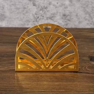 Servilletero de Acero Inoxidable Dorado de Alta Calidad, Soporte de Metal Único para Servilletas, para Vajilla Desechable - Product Image 6