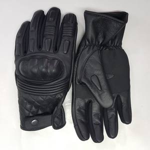 Gants de moto en cuir véritable pour hommes 100% gants de course de moto de protection des articulations gants respirants unisexes de motocross - Product Image 1