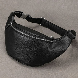 Custom Brown Shoulder <b>Bag</b> for Daily Use Men's Genuine Cowhide Leather <b>Crossbody</b> <b>Bag</b> - Product Image 1